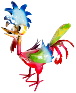 Road runner metal yard decor