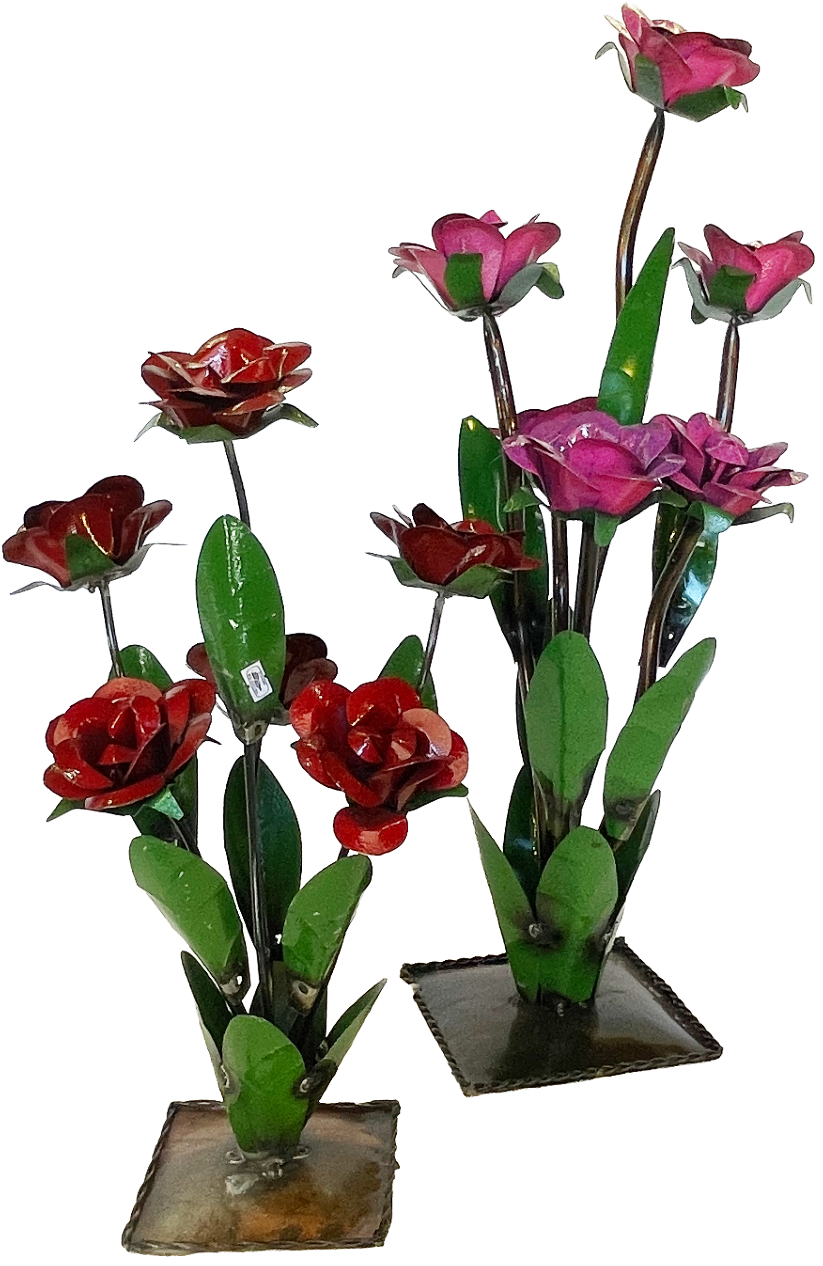 Rose Bouquet metal yard decor